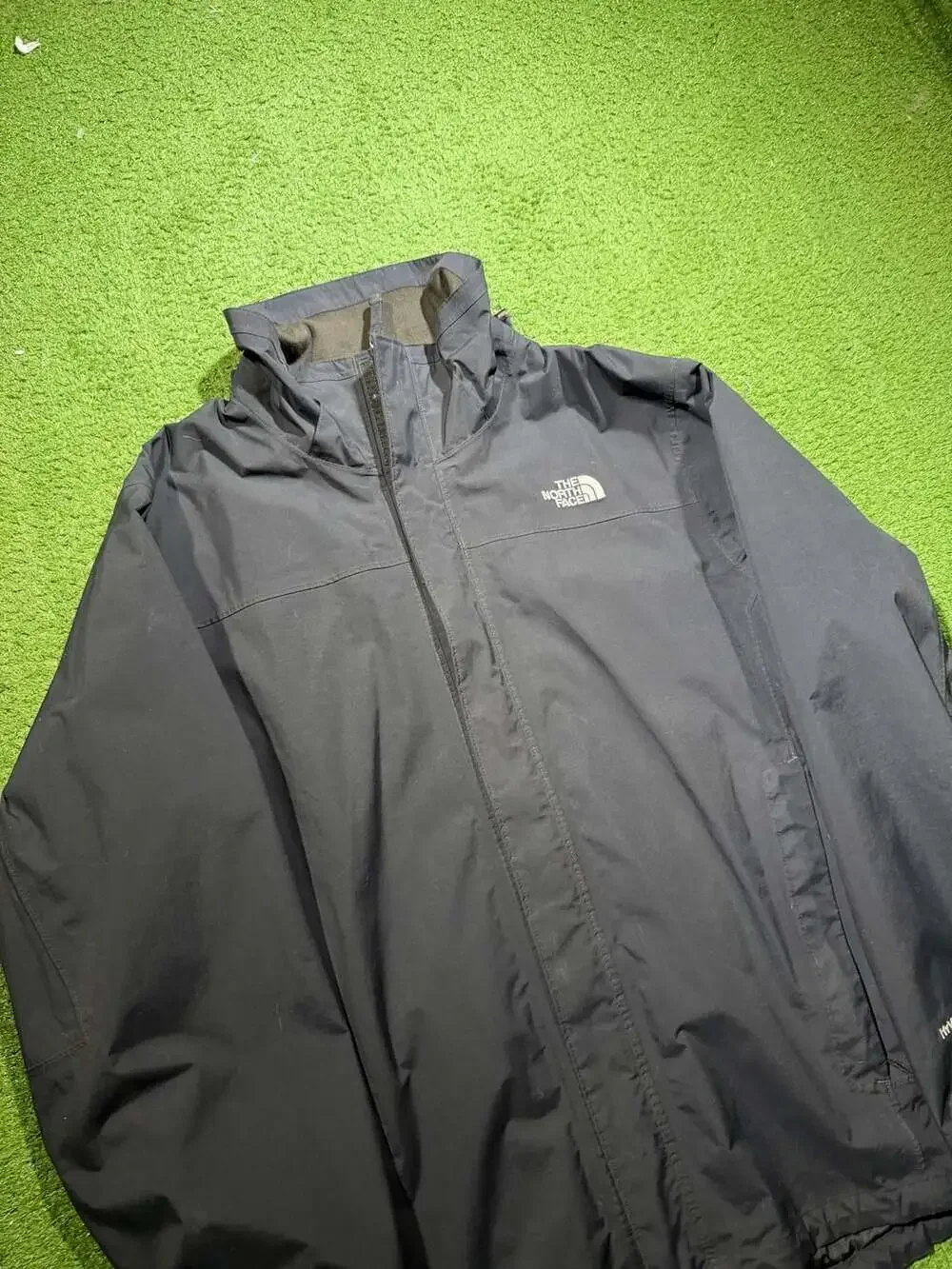 The North Face HyVent Black Waterproof Rain Jacket Men's Size Large